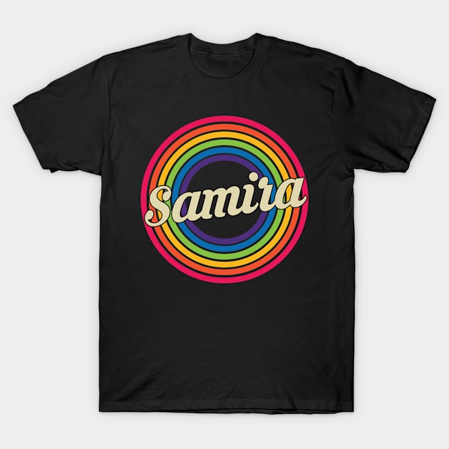 Samira - Retro Rainbow Style T-Shirt by MaydenArt